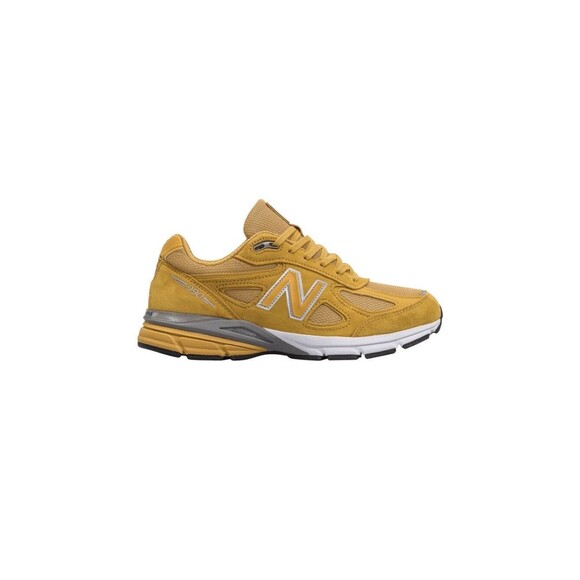 New Balance 990V4 Yellow Suede Running Shoes Made in USA Men 5.5 main image 8